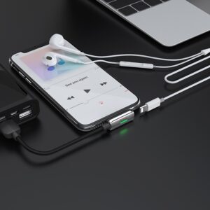 АДАПТЕР 3-в-1 Lightning/Lightning/USB "HOCO"