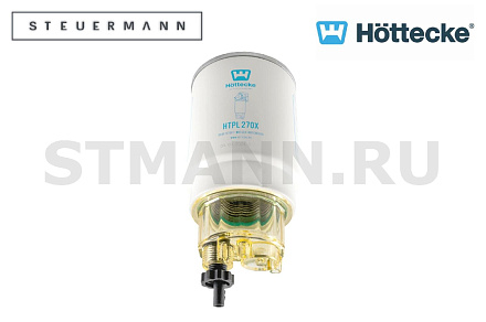 ФИЛЬТР ТОПЛИВНЫЙ (СЕПАРАТОР PL-270) (D110ММ, H150ММ) С ВОДОСБОРНЫМ СТАКАНОМ "HOTTECKE"