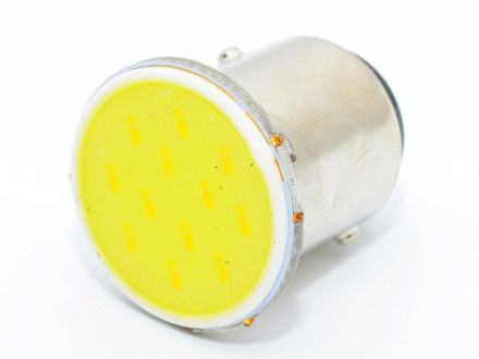 ЛАМПА СВЕТОДИОД.12V P21W (БЕЛЫЙ COB.) BA15s