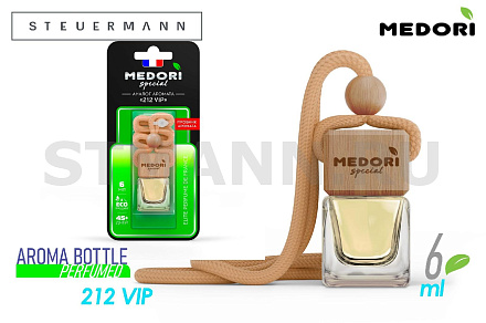 ОСВЕЖИТЕЛЬ "MEDORI" НА ЗЕРКАЛО БУТЫЛОЧКА ПАРФЮМ АНАЛОГ 212 VIP