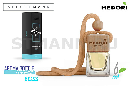 ОСВЕЖИТЕЛЬ "MEDORI" НА ЗЕРКАЛО БУТЫЛОЧКА ПАРФЮМ "БОСС"