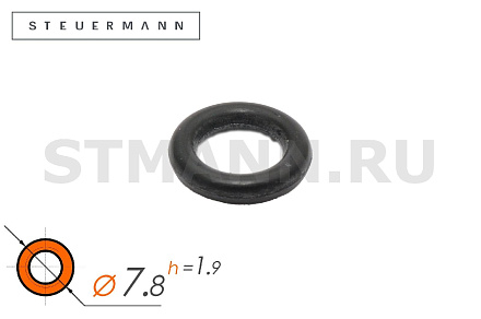 КОЛЬЦО УПЛОТНИТЕЛЬНОЕ D7,80*1,90 (РЕЗИНОВОЕ МБС, КРУГЛОЕ СЕЧЕНИЕ) (20 шт)