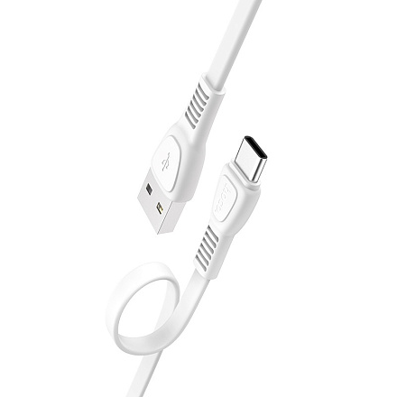 КАБЕЛЬ Type-C/USB, 2.4A  "HOCO" (Flexible&Durable ОПЛЕТКА) 1 МЕТР