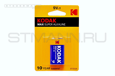 БАТАРЕЙКА "KODAK" MAX Super Alkaline (КРОНА)