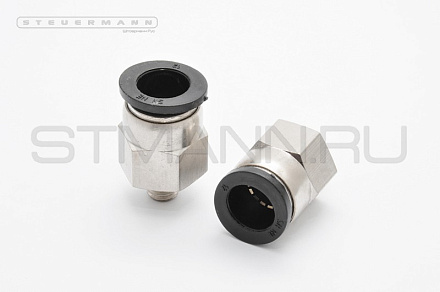 ФИТИНГ НАРУЖ.РЕЗЬБА ПРЯМОЙ М8*1,25 ПОД ТРУБКУ Ф12 ММ (ПЛАСТИК)