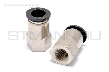 ФИТИНГ М12*1,25 ПОД ТРУБКУ Ф12 ММ ВНУТРЕННЯЯ РЕЗЬБА (ПЛАСТИК)