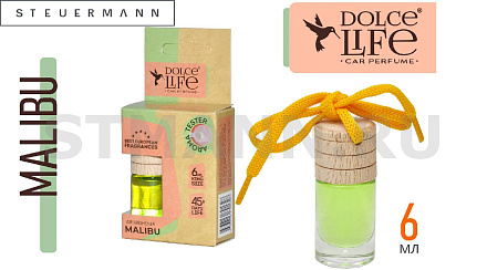 ОСВЕЖИТЕЛЬ "DOLCE LIFE" НА ЗЕРКАЛО БУТЫЛОЧКА (MALIBU) 