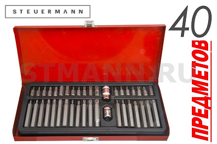 НАБОР БИТ С ШЕСТИГРАН.ХВОСТОВИКОМ (12 ПРЕДМЕТОВ) (шлиц,PH2,PZ2)