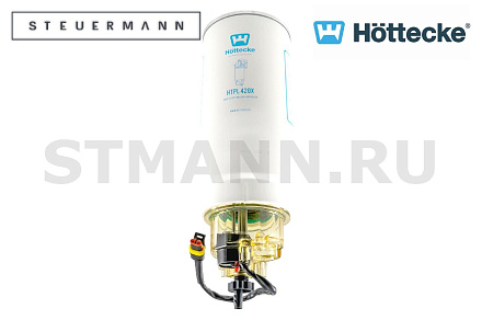 ФИЛЬТР ТОПЛИВНЫЙ (СЕПАРАТОР PL-420) (D110ММ, H230ММ) С ВОДОСБОРНЫМ СТАКАНОМ,ДАТЧИК ВОДЫ "HOTTECKE"