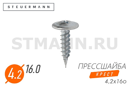 Саморез 4,2*16 прессшайба острый крепления подкрылков(уп. 50 шт)